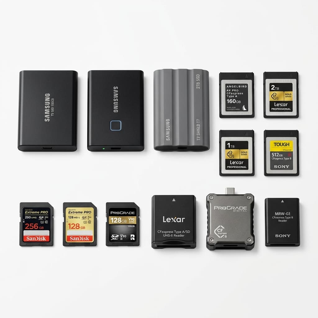 Flash cards, HDD
